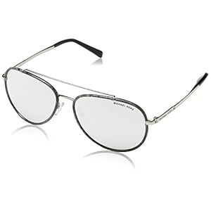 Michael Kors IDA MK1019 Sunglasses 11666G-59 – Gray Marble/silver-tone Frame, MK1019-11666G-59