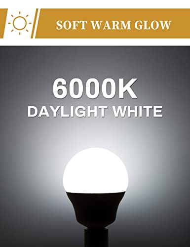 DORESshop SES E14 Lampadine dimmerabili da 5 W LED Palline da golf P45, lampadine a incandescenza piccole 40W Edison equivalenti, 6000K (bianco diurno), 450LM, lampadine a LED, confezione da 4