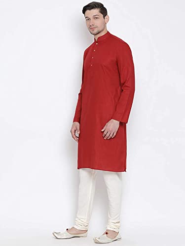 Image of Royal Kurta Mens Cotton Long Kurta Pyjama Set