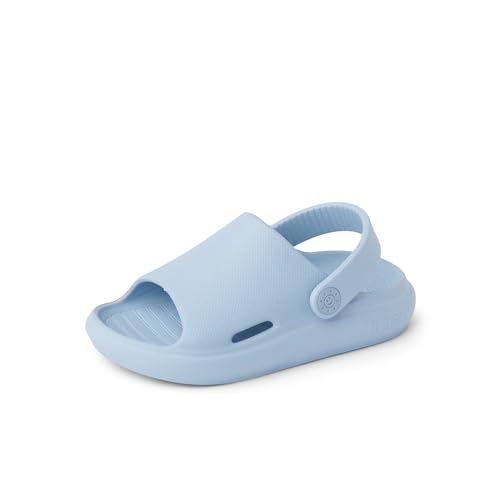 REEF Toddler/Little Kid Rio Slide Sandal, Super Soft Molded EVA Footbed, Lightweight, Water Friendly, Backstrap, Dusty Blue, 7 - image 1