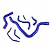 JOIUYOLJ 3 Layer Silicone Coolant Radiator Hose Kit Tube Compatible with 1993-1997 Volvo 850 T5 T5R 1998-2004 S70 V70 T5 2.3T… (blue)