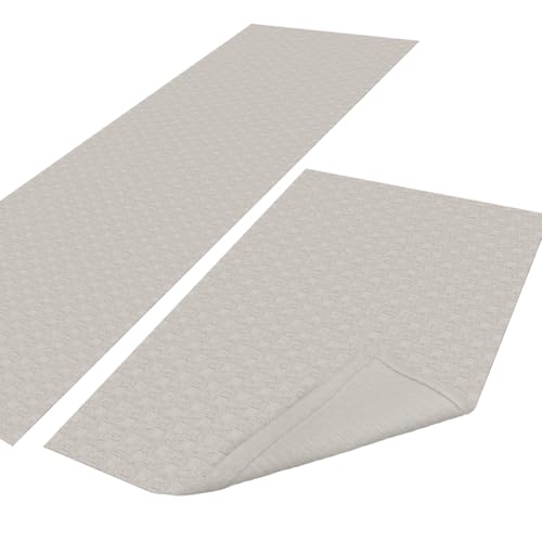 Jogo Tapete Cozinha/Corredor Antiderrapante 1.30m X 45cm Decoração Rústica Tear Artesanal Algodão Ki