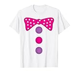 Girl Clown Bow Tie Halloween Costume Funny T-shirt