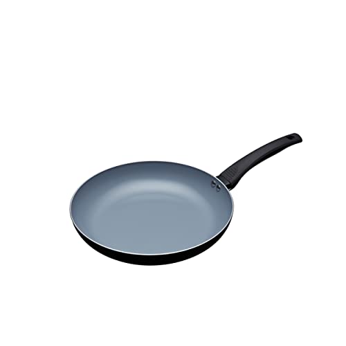 MasterClass Eco Induction Sartén con antiadherente cerámico libre de químicos, Aluminio / Hierro, Negro / Azul, 28 cm