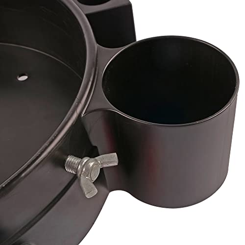 Maxshine Rolling Bucket Dolly (Black) – Heavy Duty Rolling Dolly For Car Wash With 5 Wheels, 2 Locking Casters, Slots For Car Cleaning Compounds, And Detailing Brushes, Great Car Wash Caddy For You. #TOP4