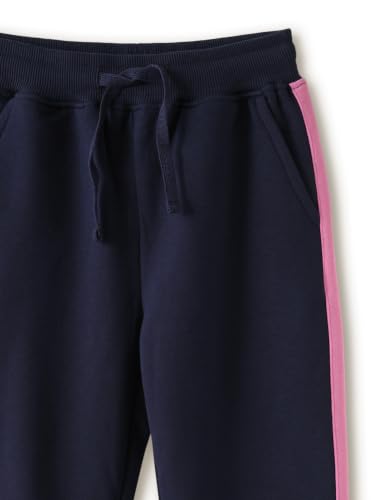 Image of Amazon Brand - Symbol Girls Contrast Panel Detail Cotton Rich Track Pants