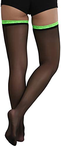 Image of ToBeInStyle Women's Nylon Thigh High Schoolgirl Opaque Stockings