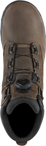 Image of Danner Caliper 6 inch Waterproof Work Boots for Men - Full-Grain Leather with Breathable Danner Dry Lining, Memory Foam Footbed & Non Slip Heel Outsole