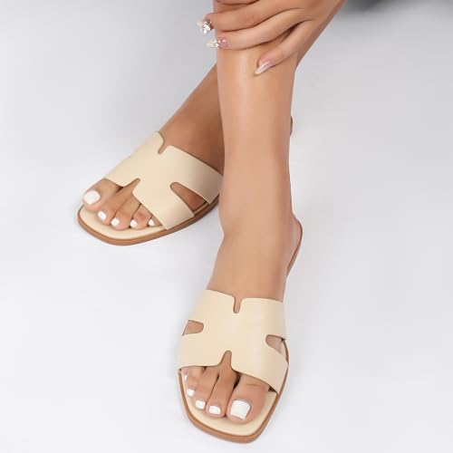 Image of Stratuxx Kaze Women's Open Toe Flat Dress Slide Sandals