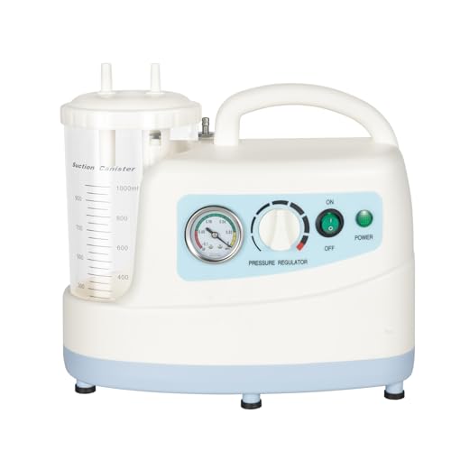 110V Portable Veterinary Suction Machine Unit Low Noise Vacuum Pump Machine 1000ML