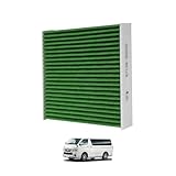 Kotesoto トヨタ ハイエース 200系 専用 エアコンフィルター DCC1009 カーエアコン用フィルター1/2/3/4/5/6/7/型 車用エアコンフィルター PM2.5除去 花粉除去 特殊5層構造 高除塵 活性炭入り 抗菌・防カビ 脱臭 抗ウイルス 消臭 交換用 1個入り