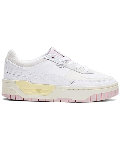 PUMA Womens Cali Dream Logo Lace Up Platform Sneakers Shoes Casual - White