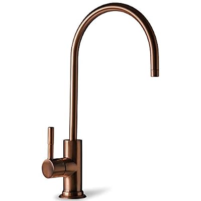 iSpring GA1-AW Heavy Duty Contemporary Style High Spout Kitchen Bar Sink Non-Air Gap Drinking Water Faucet in Antique Wine - 1/4"