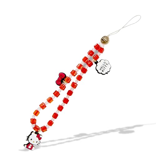 Sonix x Sanrio Phone Charm | Beaded Wristlet, Universal Phone Strap, and Detachable Cell Phone Lanyard with Silicone Charms | Hello Kitty