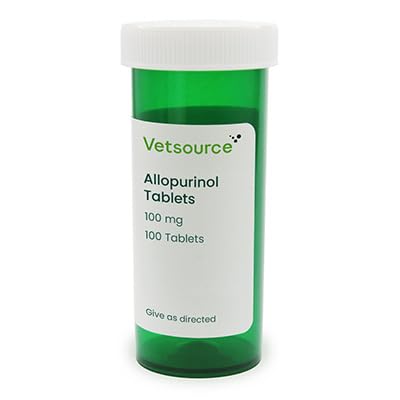Allopurinol Tablets for Animals, 100mg, 100 Tablets