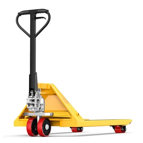 ATAPNLNMTZ Transpaleta Manual 2000kg con Ruedas de PU, Carretilla Industrial, Bomba Antifugas, Uso en Almacén y Taller(21.8in/55cm)