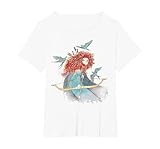 17PRIN00807B-001 Portrait de croquis aquarelle Brave Merida de Disney T-Shirt, Femme Grandes tailles, Blanc, 5X