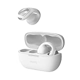 NUARL νClip ワイヤレスイヤホン 耳を塞がない オープンイヤー イヤーカフ型 ニュークリップ マルチポイント IPX4 ワイヤレス充電 MEMSスピーカー AIノイズカット通話 AIライブ翻訳アプリ対応（ニュートラルホワイト）