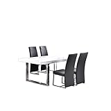 Best Master Furniture BA222G5 Dining Set, Gray