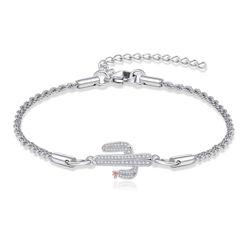 Sterling Silver Cactus Bracelet