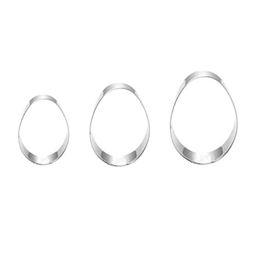 Ausstechformen Ostern Eier Set 3 Stück Fondant Keksausstecher Cookie Cutters Plätzchenformen Für Kinder Küche Plätzchen,Tortendeko,Backen Eier Zubehör Cover