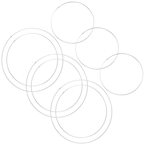 VILLCASE 9pcs Ring Wreath Hoops for DIY Crafts Sturdy Metal Dream Catcher Rings for Floral Arrangements and Handmade Projects