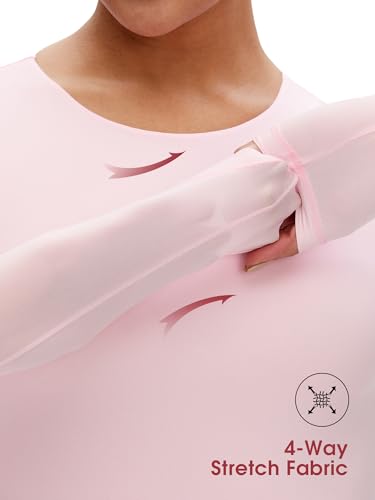 NANJI Long Sleeve Bodysuit for Women - Slim Fit Crew Neck Thong Body Suit, Stretch Double Lined Snap Tops, Casual Going Out2