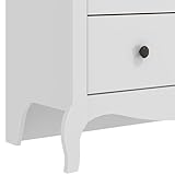 Galano Stella 3+2 Drawer Chest - Modern Storage Cabinet with 5 Drawers - Organizers for Bedroom, Hallway, or Living Room (White) - Image 9