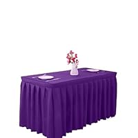 Tafelrokken Tafelrok Polyester Rechthoekige Tafelhoes Conferentieruimte Tentoonstelling Tafelkleed Tafelkleed Tafelkleed Voor Bruiloft Feest Hotel