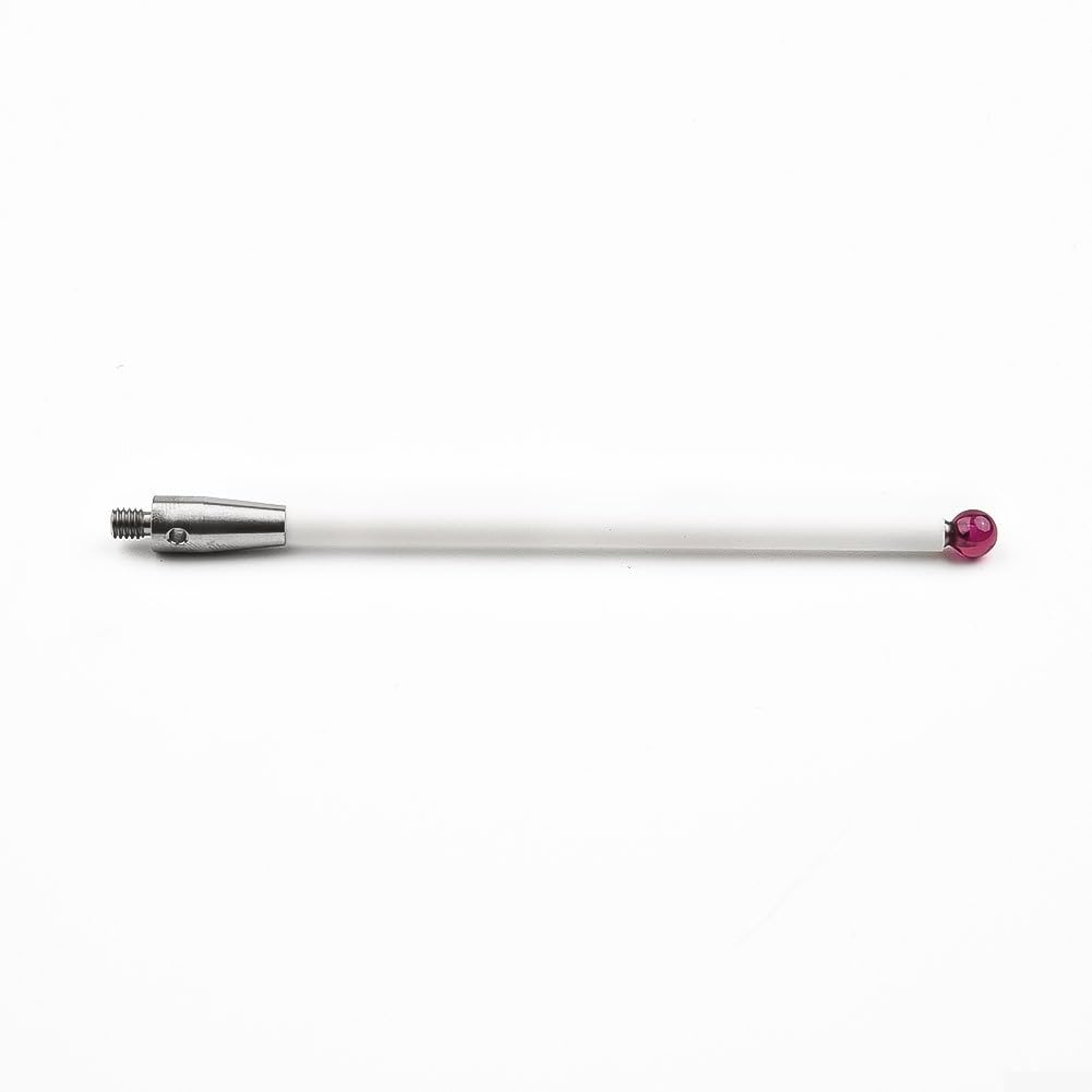 Tastsonde für Koordinatenmessgeräte mit 6 mm Rubine Ball CNC-Spitze und Keramikschaft Modell A50003712 mit Sturzschutz