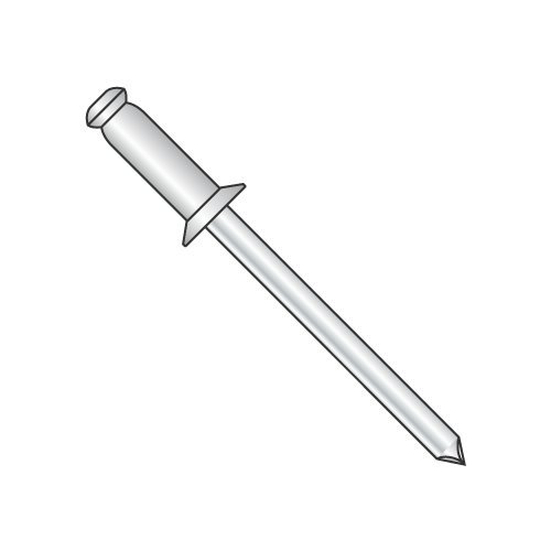 1/8" x .06"-.12" (#42) Countersunk Blind Rivets/Aluminum Body/Steel Mandrel/Barrel Length: .275" (Carton: 10,000 pcs)