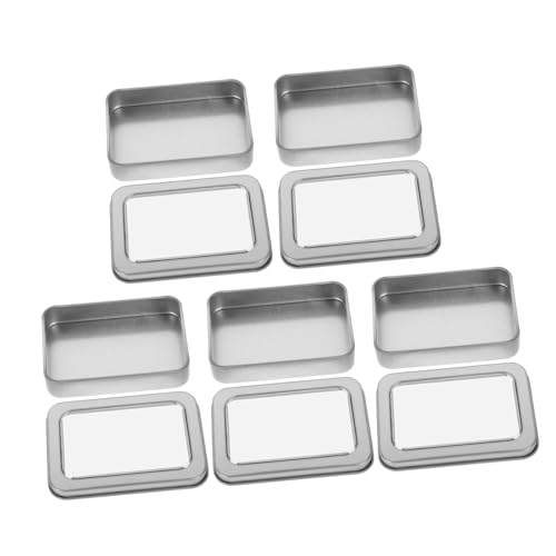GLSTOY 5pcs Playing Card Holder Boxes Clear Window Storage for Game Cards Jewelry and Accessories and Portable