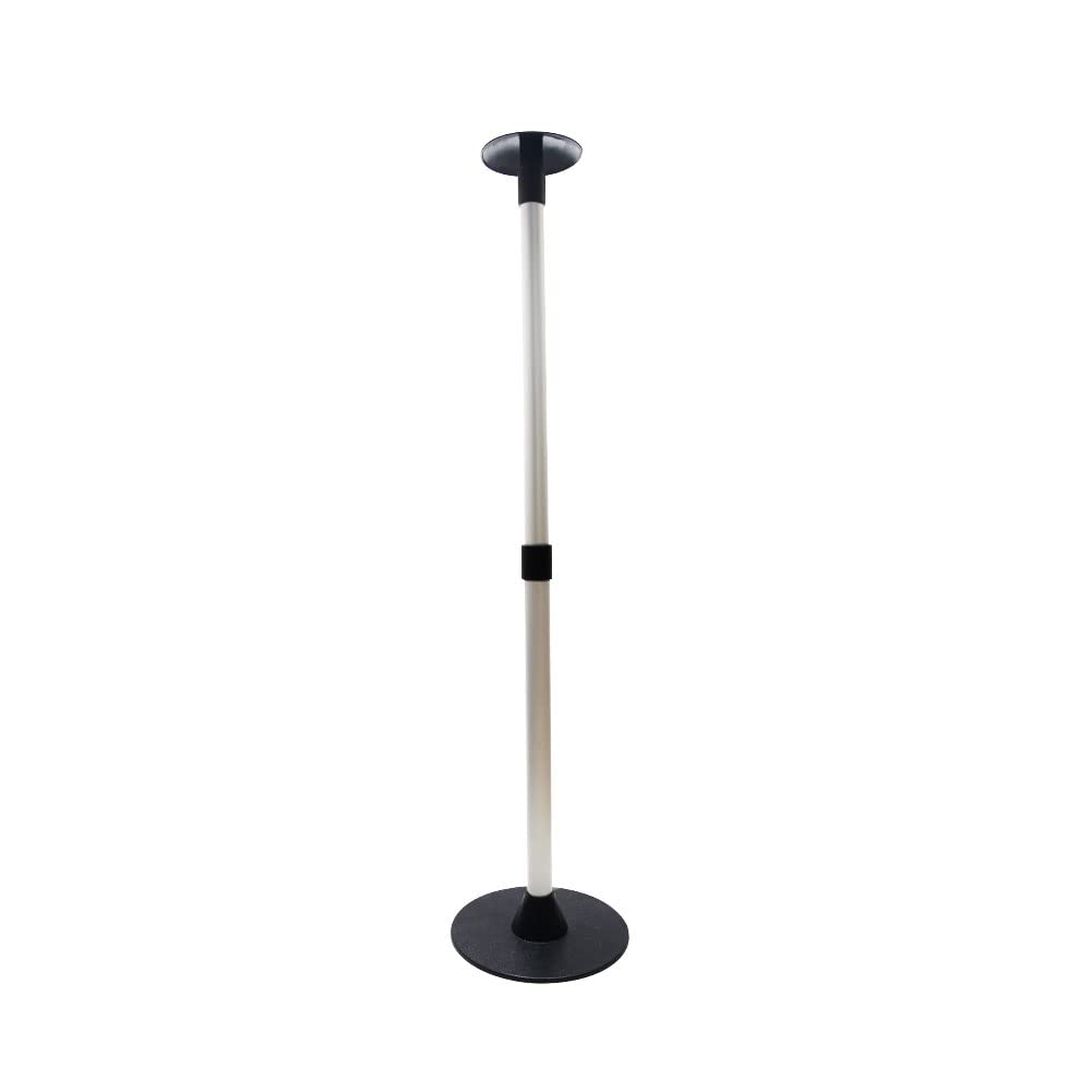 Palo di supporto per barca, supporto per palo regolabile portatile, 3 sezioni, per copertura di barca, palo di supporto telescopico per barca marina, alluminio + ABS