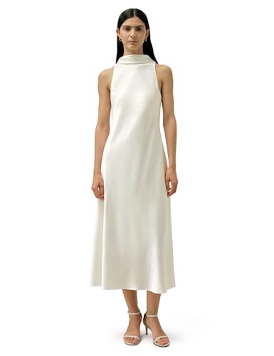 lily silk white dress LILYSILK Silk Midi Dress - for Women - Natural White Pure Silk