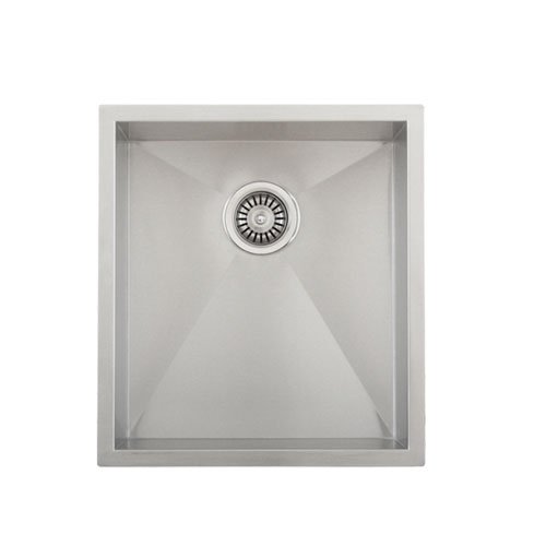 Phoenix 18-1/2" Undermount 16 Gauge Stainless Steel Square Kitchen Bar Sink Zero Radius