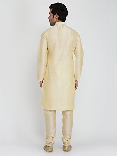 Image of Royal Kurta Men's Silk Blend Kurta & Churidaar Pyjama Set