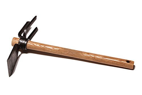 Krafts Betterware  y jardín azada con 3 compensado púas Peso 750 g con einwandfreiem Mango de fresno 40 cm y en el fuego Acero templado 100% handegemacht en Alemania