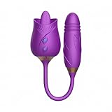 Hacppo Sucking Toy Female Rechargeable Adult Toy - Purple Strong Tongue Sucking and Licking G Sucking Toy Female Couple Panty Stimulation 2F02