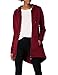 Produktbild Urban Classics Damen Sweatjacke Ladies Sweat Parka, lange Kapuzenjacke im Stil eines Zip Hoodie - Farbe burgundy, Größe S