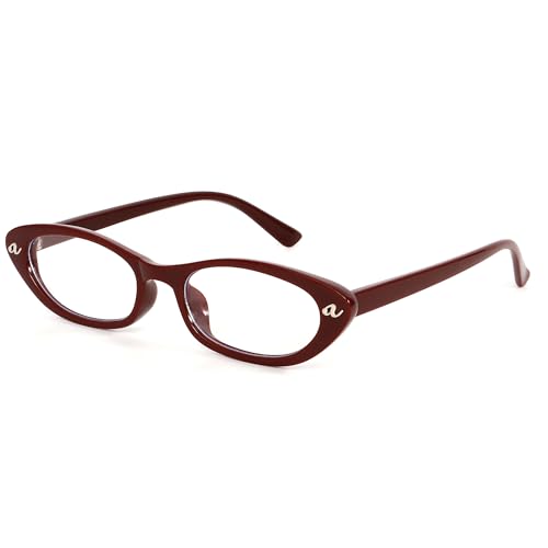 Image of boten Cat Eye Blue Light Blocking Glasses for Women Men Small Oval Eyeglasses Anti Glare Nerd Eyewear
