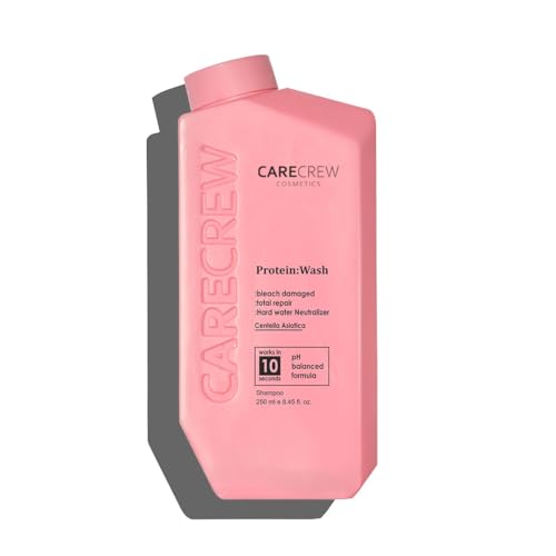 CareCrew Pure Protein Wash Rinse Conditioner 250ML | Strengthening & Nourishing Hair Care Duo | Sulfate-Free with Pure Protein & Plant-Based Keratin | Reduces Frizz & Hair Fall | For Women & Men (shampoo)