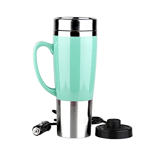 Tetera eléctrica portátil para auto 12V 450ml acero inoxidable miniatura 1