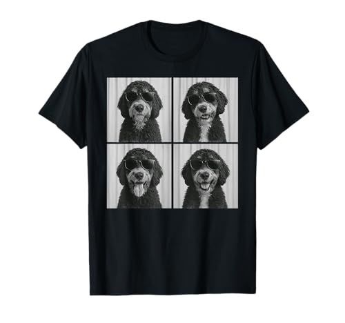 Funny Bernedoodle Lover Cute Doodle Dog Photo Booth T-Shirt