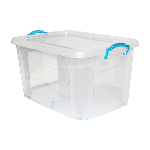 Buy ALFELAIJ Plastic Storage Box With Lockable Lid & Attachable Wheels