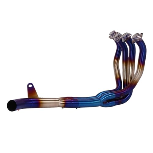 Silencieux d'échappement pour Kawasaki Ninja Z900 2017-2020 avec raccord avant bleu