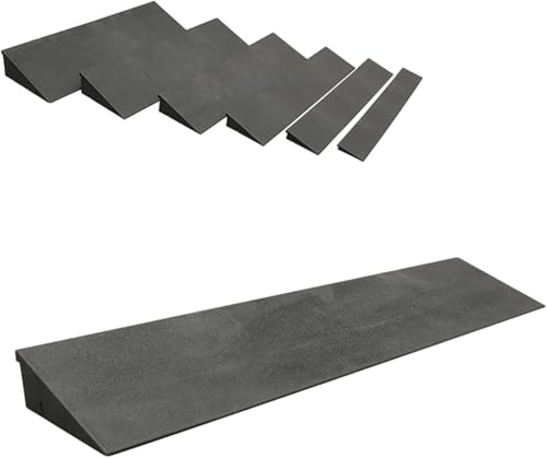 Rampe de seuil en caoutchouc 50x12x4cm pour fauteuil roulant - 2