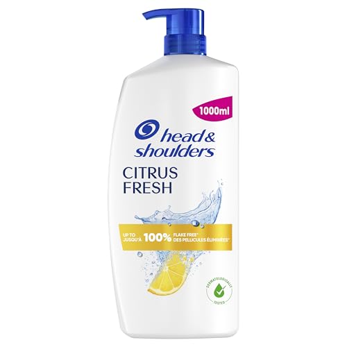 Head & Shoulders Citrus Fresh Shampoing Antipelliculaire Pour Cheveux Gras Avec Pompe 1000ml....
