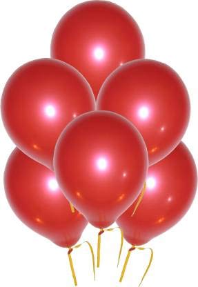 Balloonistics 10 Inch HD Metallic Shiny Balloons for Birthday Decoration, Decoration for Weddings, Engagement, Baby Show