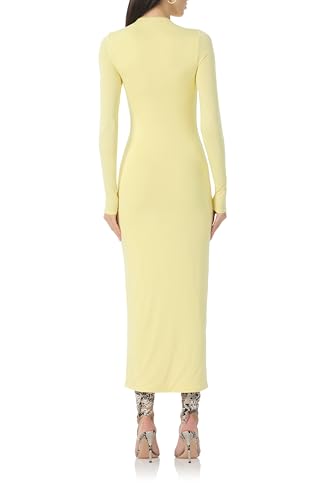 Women's Juniper Mock Neck Long Sleeve Midi Bodycon Dress4