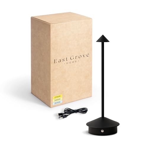 Lampe de bureau LED design noir mat rechargeable haute qualité